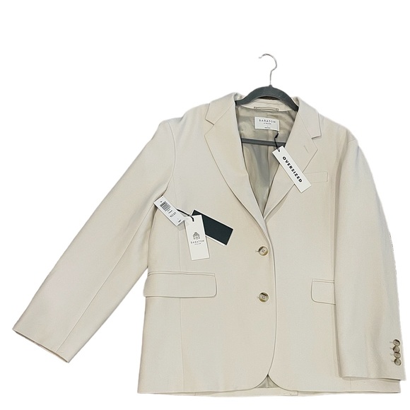 Babaton - Oversized Agency Blazer (Matte Pearl) - Picture 2 of 4